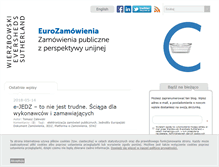 Tablet Screenshot of eurozamowienia.pl